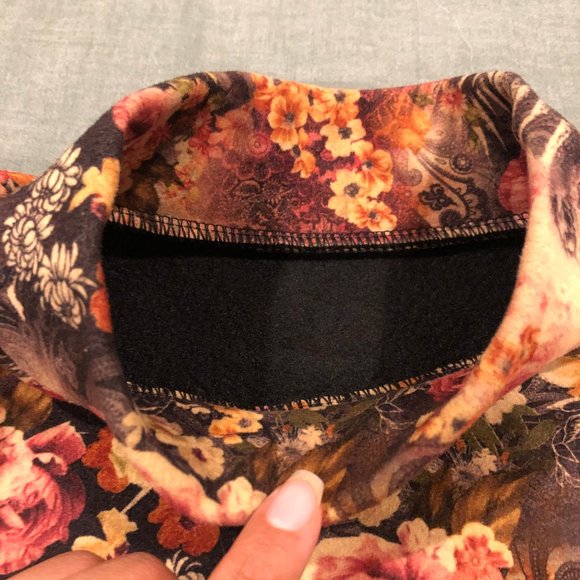 Vintage Fleece Flower Long sleeve dress - Picture 7 of 13